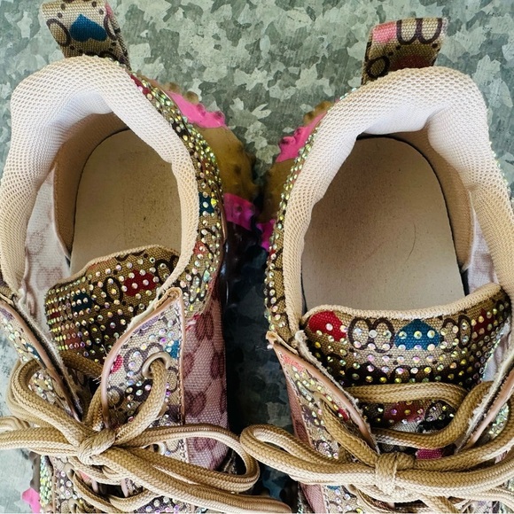 OOG Generation Sneakers sz 40 chunky crystal bling streetwear - Picture 6 of 15